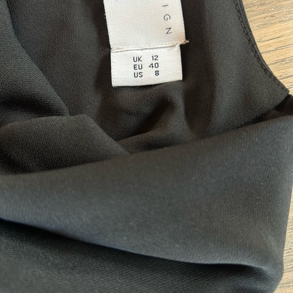 ASOS Design Black Cowl Neck Wrap Tie Maxi Dress Size 8 Elegant Evening Sexy - Picture 2 of 13